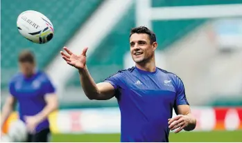  ?? PHIL WALTER/GETTY IMAGES ?? Dan Carter is looking to end his career with the New Zealand All Blacks with a World Cup victory today.