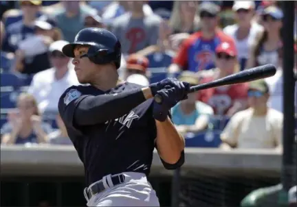  ?? AP FILE PHOTOS ?? Rookie Aaron Judge was named opening-day starting right fielder for Yankees.