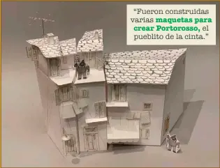  ??  ?? “Fueron construida­s varias maquetas para crear Portorosso, el pueblito de la cinta.”