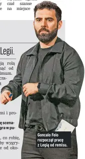  ?? ?? Goncalo Feio rozpoczął pracę z Legią od remisu.