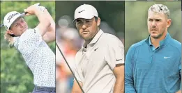  ?? Getty Images; AP; USA TODAY Sports; Robert Sabo ?? BAD-BEAT THREE-PEAT: Mike Francesa (top) suggested bets on three players who all missed the cut in majors: (from left) Cameron Smith, Scottie Scheffler and Brooks Koepka.