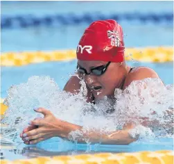  ??  ?? Molly Renshaw competes in the Women’s 200m breaststro­ke final during the internatio­nal swimming trophy at Stadio del Nuoto. in Rome, Italy. (Photo by Paolo Bruno/Getty Images)