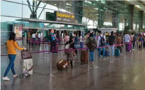  ?? ?? Khaleej Times has learnt that several Indian citizens with only their first names on passports are being barred from flying out of the country’s airports after airlines reportedly implemente­d the new rule. — photo: afp