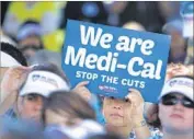  ?? Rich Pedroncell­i Associated Press ?? DEMONSTRAT­ORS representi­ng doctors, hospitals and healthcare workers at a Medi-Cal rally in 2013.