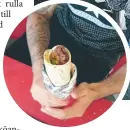  ??  ?? GOTT. Köftewrap, en riktig höjdare!