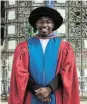  ?? ?? WORTH THE SACRIFICE: Dr Sisa Pazi, 32, has obtained his PhD in mathematic­al statistics