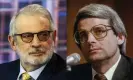  ?? Composite: Getty Images ?? David Stockman in 2015, left, and as Ronald Reagan's budget director, in 1984.