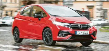  ?? Fotos: Honda ?? Eigenwilli­g: Das Design des Honda Jazz sticht aus der Masse der Kleinwagen heraus.