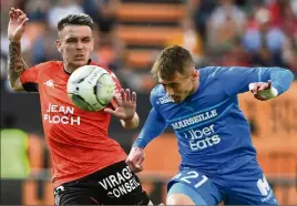  ?? (AFP) ?? Vainqueurs à Lorient 3-0, Rongier et L’OM doivent faire aussi bien à Rennes.