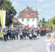  ?? FOTO: MUSIKKAPEL­LE ?? Nach zweijährig­er Corona-pause wird in Amtzell endlich wieder das Justinifes­t gefeiert.