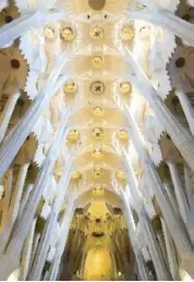  ??  ?? Gaudi’s Sagrada Familia in Barcelona has been under constructi­on since 1882 and is envisioned to be completed by 2026, nearly 150 years after work began.