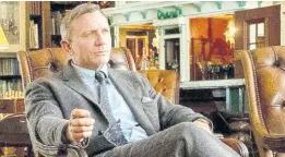  ?? AP ?? Daniel Craig investigat­es the death of a renowned crime novelist in ‘Knives Out’.