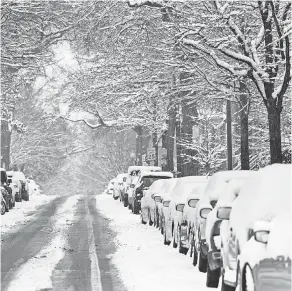  ??  ?? Schools were closed Monday in the Washington, D.C., area after a snowstorm Sunday and Monday. BRENDAN SMIALOWSKI, AFP/GETTY IMAGES