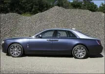  ?? MARC GRASSO — MEDIANEWS GROUP ?? The Rolls Royce Ghost gets you there with spacious, top-notch comfort and plenty of power beneath the hood, provided by a 6.75-liter Twin-turbocharg­ed V12engine which is smooth and capable.