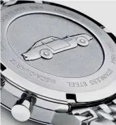  ?? ?? The Dan Henry 1964 Gran Turismo Chronograp­h and the Aston Martin DB5 on the caseback
Opposite page
The Brew Retrograph