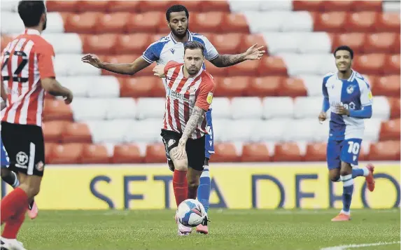  ??  ?? Chris Maguire produced a moment of magic to score against Bristol Rovers.