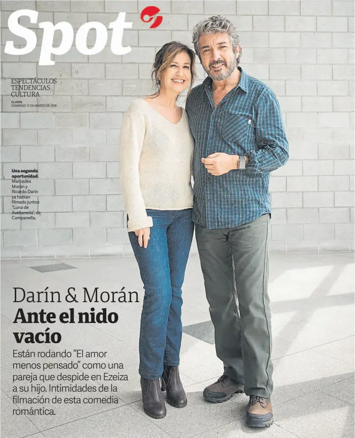  ??  ?? Una segunda oportunida­d. Mercedes Morán y Ricardo Darín ya habían filmado juntos “Luna de Avellaneda”, de Campanella.
