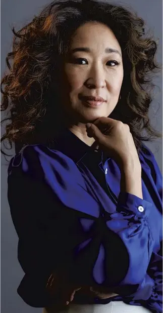  ?? Micha Theiner For The Times ?? “TO BE ABLE to raise your voice and say something is physicaliz­ing the first act of what it is to declare your space, and your personhood,” says actress Sandra Oh.