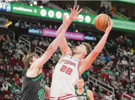  ?? Jason Fochtman/Staff photograph­er ?? Rockets center Alperen Şengün has put together a recent stretch of numbers not seen since Hall of Famer Yao Ming at the height of his career in Houston.