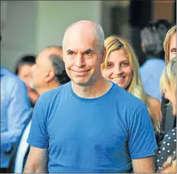  ?? MARCELO ABALLAY ?? LARRETA. El jefe de Gobierno porteño se comprometi­ó a dar una mano a los candidatos que competirán en el conurbano bonaerense.