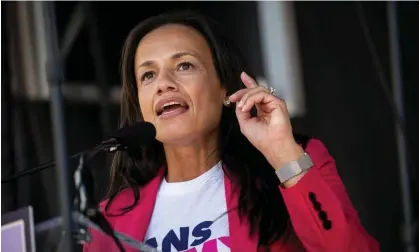  ?? Photograph: Alexander Drago/Reuters ?? Alexis McGill Johnson, president and CEO of Planned Parenthood, speaks in Washington DC in October 2021.