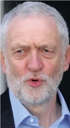  ??  ?? THE GAME’S UP There is no way back for Labour under Jeremy Corbyn