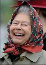  ??  ?? Delight: The Queen at the Windsor Horse Trials yesterday