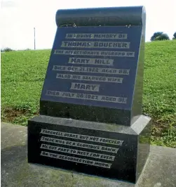  ??  ?? T.B. Hill was a pharmacist, land developer and farmer (and introducer of gorse, blackberri­es, leeches and sparrows) who was well-known in the Auckland, Ruapuke and Raglan areas from the 1860s until his death in 1922. He was buried in Ruapuke Cemetery.