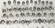  ??  ?? Caring friends: Tracy (second left, front row) with fellow trainee nurses in 1977