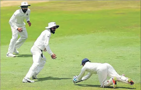  ?? BCCI ?? India were forced to play secondchoi­ce wicketkeep­er Parthiv Patel (right) in the second Test at Centurion as Wriddhiman Saha was injured.