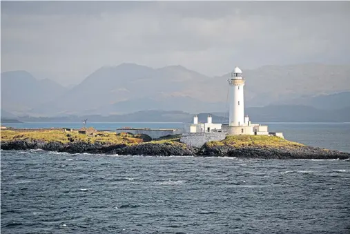  ??  ?? STANDING TALL: The Lismore lighthouse on Eilean Musdile at the southern end of the island of Lismore between Oban and Mull