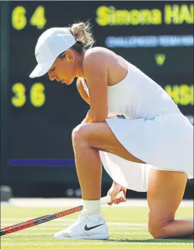  ??  ?? Simona Halep. La nº 1 y campeona de Roland Garros dejó escapar la victoria