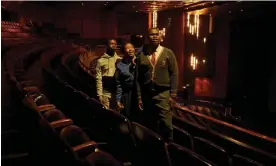  ?? ?? Lereko Motele, Siphokazi Diamond and Khanya Mtala, students at Cape Town Opera's Foundation Studio, at the Artscape Opera House, where the Operalia competitio­n is being held. Photograph: Chris de Beer-Procter/The Guardian