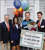  ?? CONTRIBUTE­D ?? Howard Hickman of Pickeringt­on won $1 million last week from Publishers Clearing House.