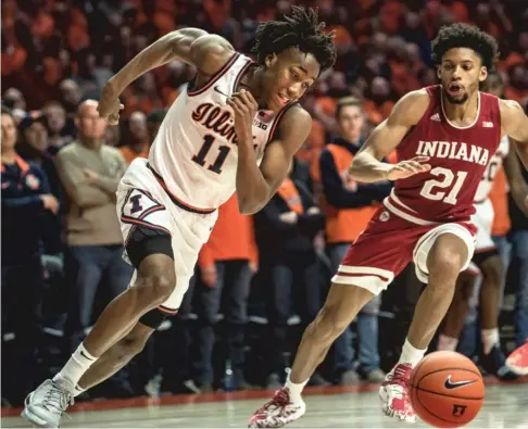  ?? AP ?? “I knew we had a team that was built for March, and Ayo [Dosunmu, above] is built for those games,” Illini coach Brad Underwood said.