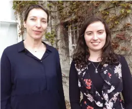  ??  ?? Millstreet student Marie Farrell with Dr Sabine Egger, Department of German Studies, Mary Immaculate College.