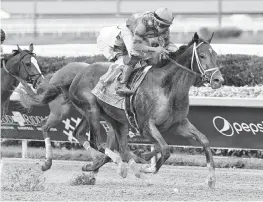  ?? Coglianese photos ?? Irad Ortiz Jr. rode Forte to the winner’s circle at last year’s $1 million Florida Derby.