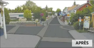  ??  ?? APRÈS √ La Ville de BaieSaint-Paul souhaite enfouir les fils électrique­s de la rue Saint-JeanBaptis­te. Le projet risque toutefois de coûter beaucoup plus cher que prévu.