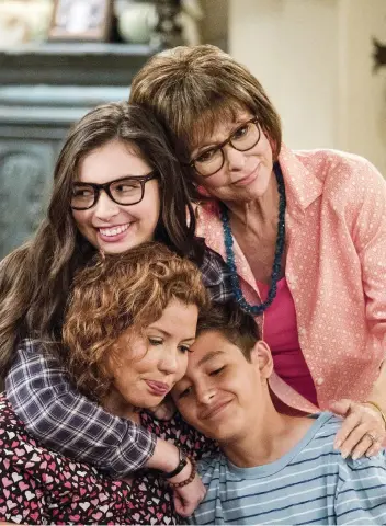  ?? NETFLIX ?? Actress Rita Moreno, right, was attracted to the role of a grandmothe­r on the reboot of One Day at a Time because she saw it as a chance to portray an older woman who is still sensual.