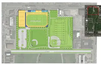  ??  ?? A recreation center to be built at NearWest Side Addams/ Medill Park will serve the Pilsen, University Village and Little Italy neighborho­ods.