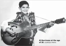  ?? COURTESY PHOTO ?? Al Hurricane at the age of 10.