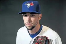  ?? MIKE STOBE/GETTY IMAGES ?? Casey Lawrence of the Toronto Blue Jays poses for a portait during a MLB photo day. The pitcher will finally get a shot with the big club after toiling in the minor leagues since 2010.