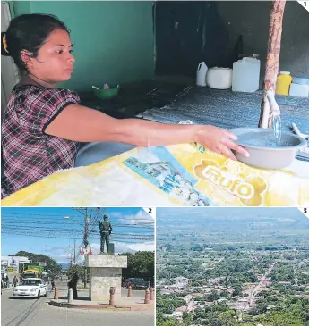  ?? FOTOS: EL HERALDO ?? (1) La Paz necesita un proyecto de agua para mejorar el servicio a los abonados. (2) Los racionamie­ntos superan los 15 días en los barrios. (3) Apenas el Guangololo abastece de agua la ciudad.