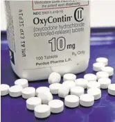  ??  ?? A rise in prescripti­on painkiller­s like OxyContin is partially to blame for the current opioid epidemic, which the White House acknowledg­es is a priority to combat.