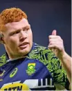  ?? ?? POWERFUL Springbok front-rower Steven Kitshoff will make his first appearance in the United Rugby Championsh­ip competitio­n in the North-South clash, | MARK LEWIS BackpagePi­x