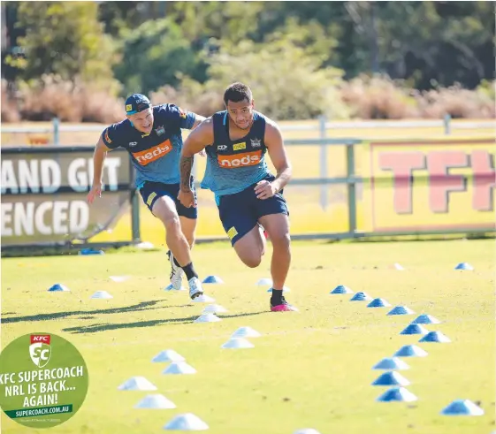  ?? Picture: GOLD COAST TITANS ?? A switch to fullback brought home the importance of on-field communicat­ion for Gold Coast Titan Phillip Sami.