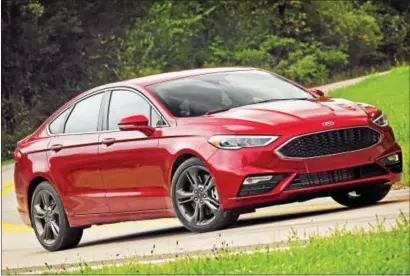  ??  ?? This generation of the Fusion is one of the more attractive cars Ford’s designed since divesting itself of Jaguar, Land Rover and Aston Martin.