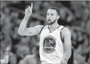  ?? AP/MARCIO JOSE SANCHEZ ?? Golden State point guard Stephen Curry has helped lead the Warriors to an NBA-best 47-9 record as they start the second half of the season tonight against the Los Angeles Clippers.