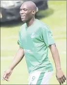  ?? (File pic) ?? Sihlangu and Green Mamba striker Sabelo ‘Sikhali’ Ndzinisa. Eswatini players are set to be receive awards from COSAFA for showing mettle last year.