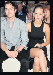  ??  ?? ON-SET ROMANCE Jennifer with X-Men co-star and About A Boy actor Nicholas Hoult